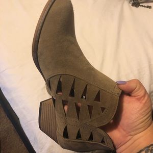 Avenue cutout ankle booties